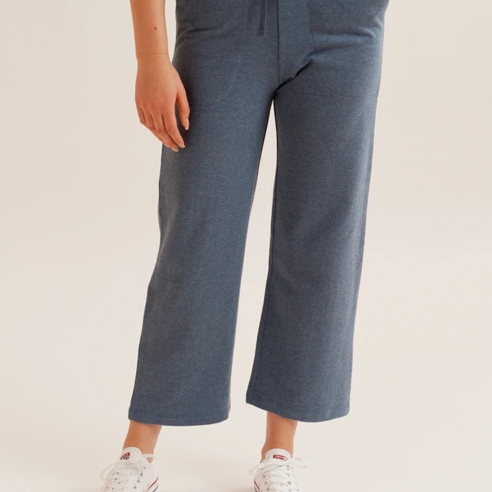 Kotn dusty blue culotte sweatpants - Picture 2 of 5